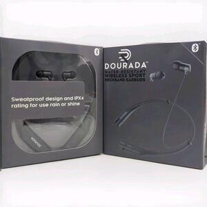 Neckband Bluetooth Wireless Earbuds with HD Mic Talk Sport‎ Sweat Hifi Earphones